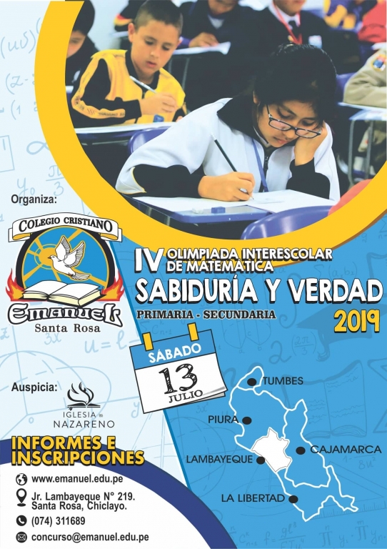 CONCURSO REGIONAL DE MATEMATICA 2019